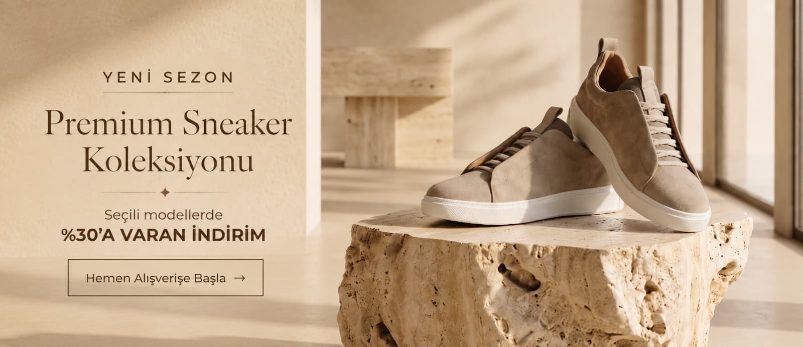 Yeni Sezon Premium Sneaker Koleksiyonu — seçili modellerde %30'a varan indirim